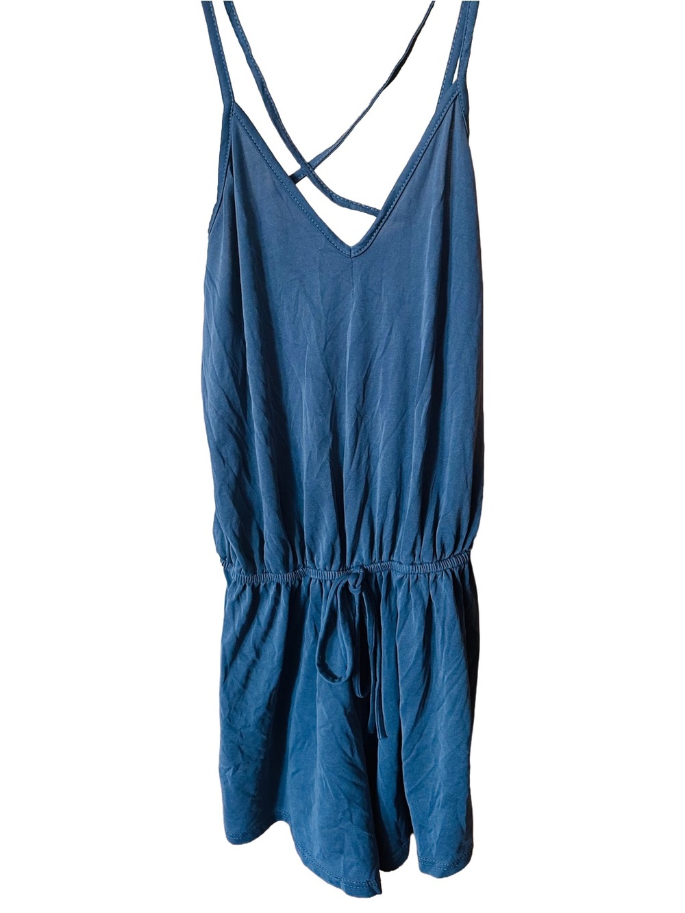 Calvin Klein Blue Sleeveless Strappy Jumpsuit Romper